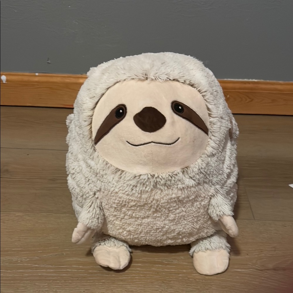 Warm Cream and Brown Plush Animal Decor Accent